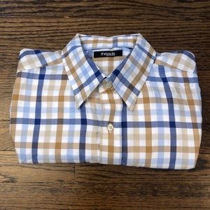 Men’s Gingham Plaid Button Down